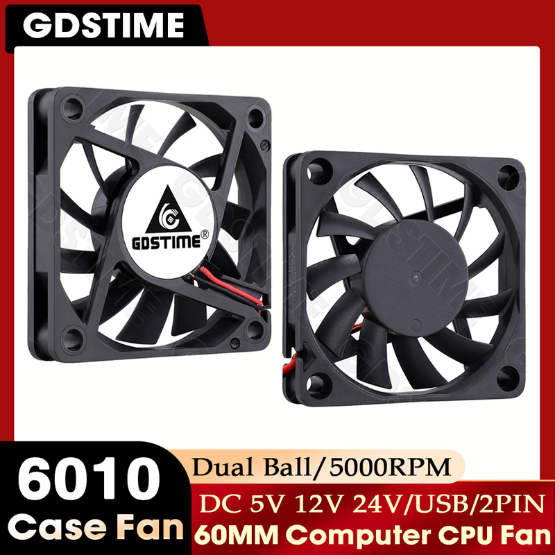 Gpu Cooler - Вентилятор GDSTIME 60 мм, 24В/12В, 60x60x10