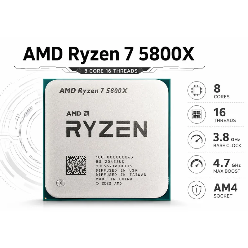 Процессор AMD Ryzen 7 5800X (р – обзор и цена Cpu Fan